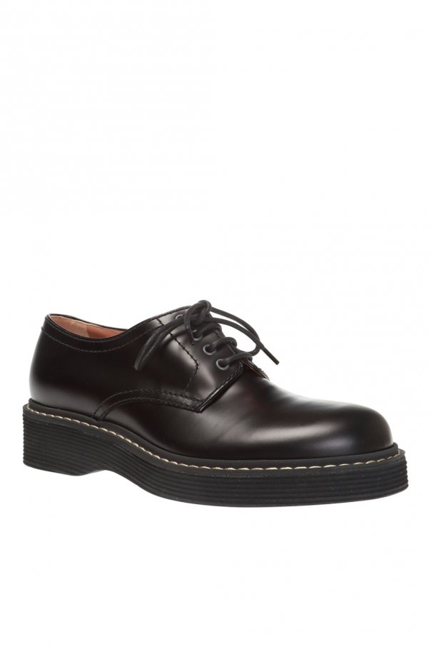 Black Stitching details lace-up shoes Marni - Vitkac Canada